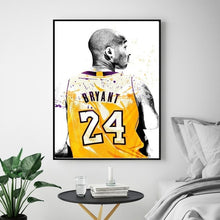 Load image into Gallery viewer, Kobe Bryant Poster Basketball Canvas Wall Art
